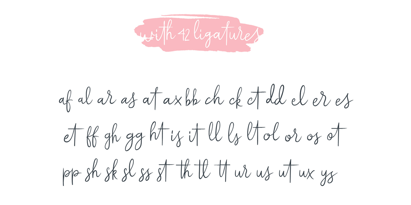 Example font Scarlet Whaleys #4